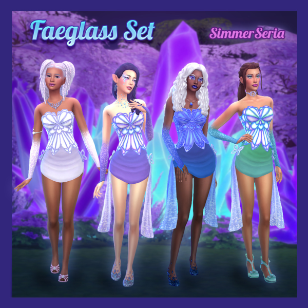 Maxis Match Faeglass Set by simsfinds - The Sims 4 Custom Content