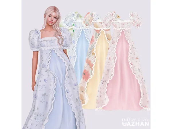 [RUFFLES DRESS] by cazhancc