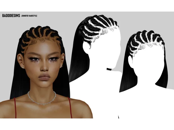JENNIFER HAIRSTYLE by BadddieSims