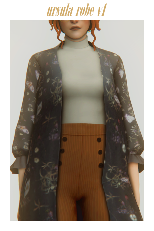 Maxis Match ursula robe by simsfinds - The Sims 4 Custom Content