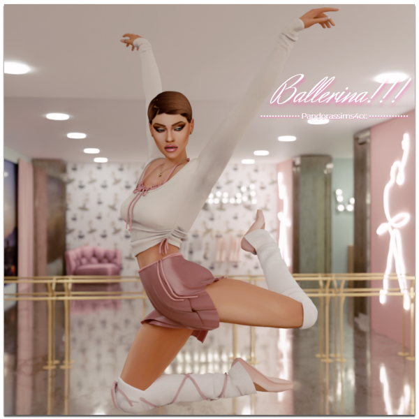 Maxis Match Ballerina by pandorassims4cc - The Sims 4 Custom Content