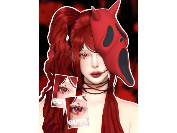 Mix [euvii] Stigmata makeup set - The Sims 4 Custom Content