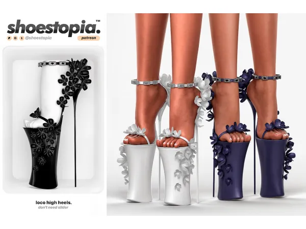 Alpha Loco High Heels - The Sims 4 custom content