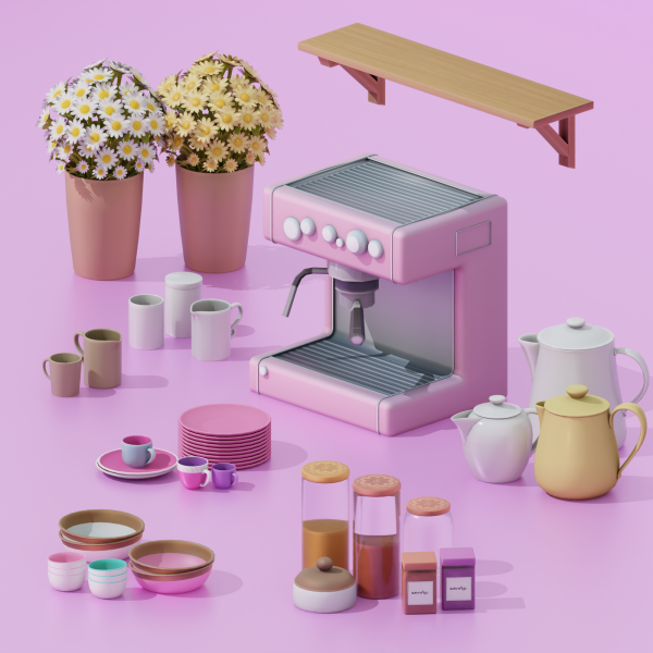 Maxis Match Le Beanista Set by simsfinds - The Sims 4 Custom Content