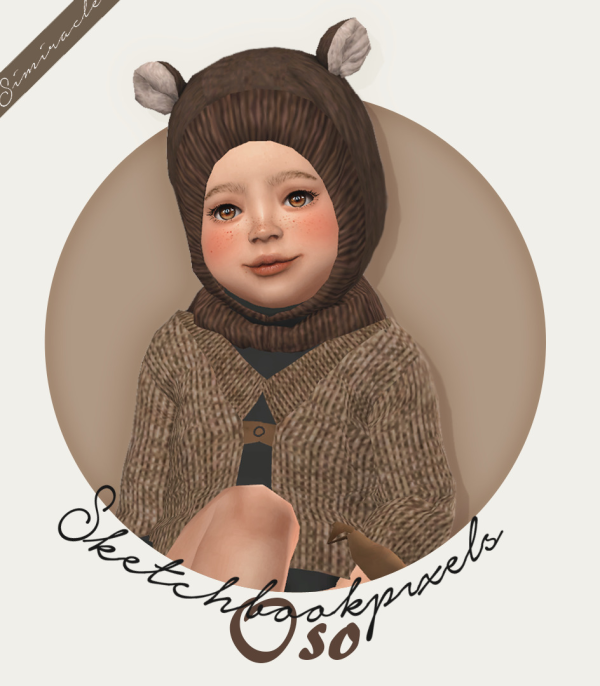 Alpha Sketchbookpixels Oso 3T4 by simsfinds - The Sims 4 Custom Content