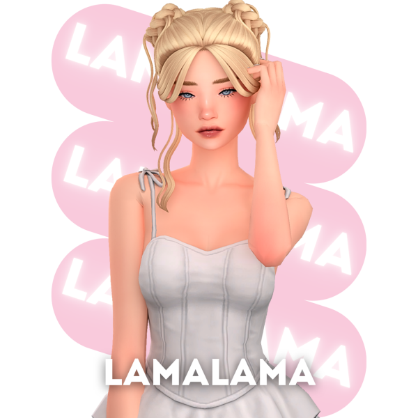 Maxis Match Hair Agatha by simsfinds - The Sims 4 Custom Content