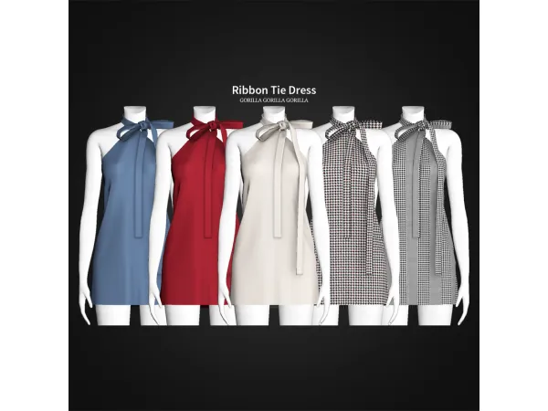 Ribbon Tie Dress BY [Gorilla Gorilla Gorilla]