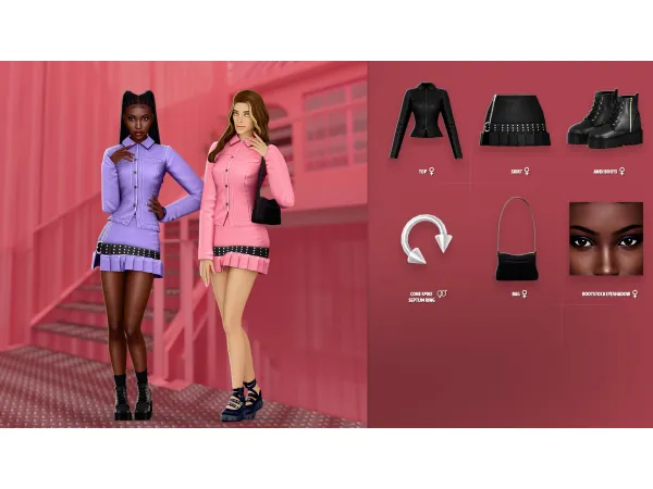 Maxis Match Amanda Set by modcollective - The Sims 4 Custom Content