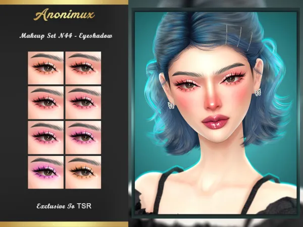 Alpha Makeup Set N44 Eyeshadow by Anonimux_Simmer - The Sims 4 Custom Content