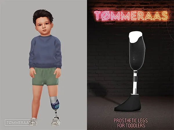 Mix Tu00d8MMERAAS Prosthetic Legs for Toddlers - The Sims 4 Custom Content