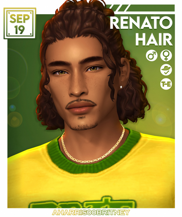Maxis Match Renato Hair by simsfinds - The Sims 4 Custom Content
