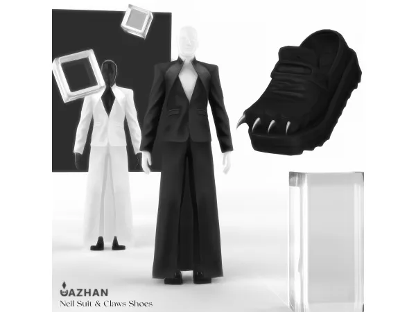 Mix [NEIL SUIT CLAWS SHOES] by cazhancc - The Sims 4 Custom Content