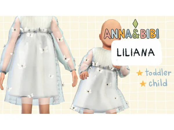 Mix Liliana_Toddler and Child [AnnaBibi] - The Sims 4 Custom Content