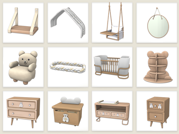 Maxis Match Nursery Set by comiko - The Sims 4 Custom Content