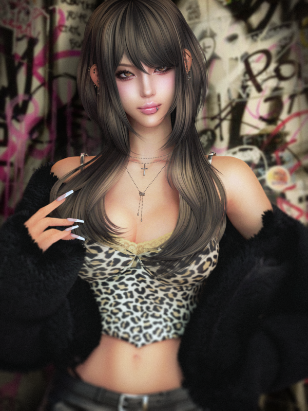 Alpha [JINO] HAIR N48 by simsfinds - The Sims 4 custom content