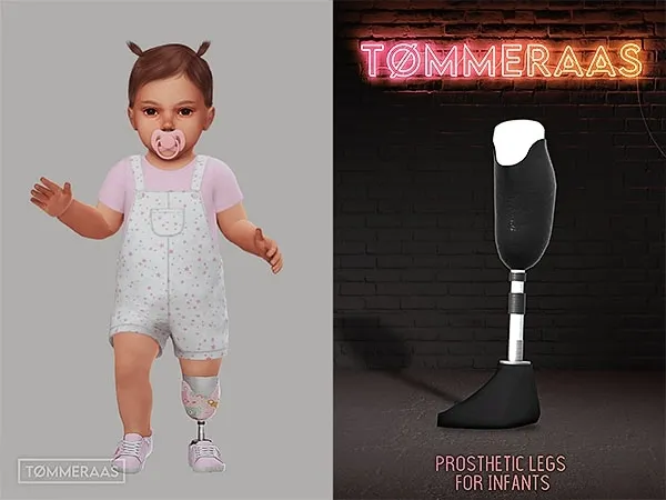 Mix Tu00d8MMERAAS Prosthetic Legs for Infants - The Sims 4 Custom Content