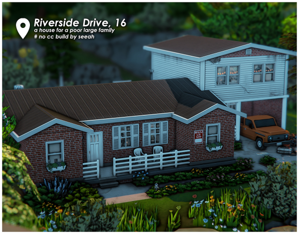 Mix Riverside Drive 16 by simsfinds - The Sims 4 Custom Content