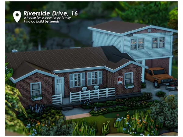 Mix Riverside Drive 16 by seeah01 - The Sims 4 Custom Content