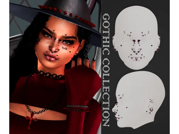 Becca - Gothic Colletion Face Piercing