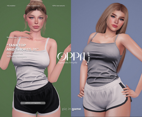 Alpha OPPA Style Pack N16 by simsfinds - The Sims 4 Custom Content