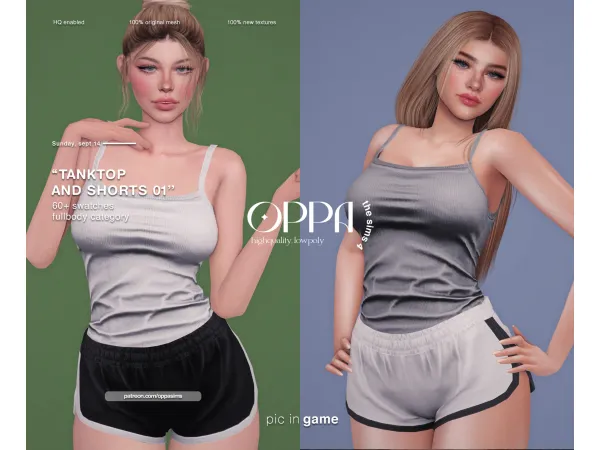 Alpha OPPA Style Pack N16 - The Sims 4 Custom Content