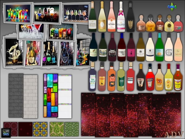 Maxis Match Nightclub accessories by artedellavita_mabra - The Sims 4 Custom Content