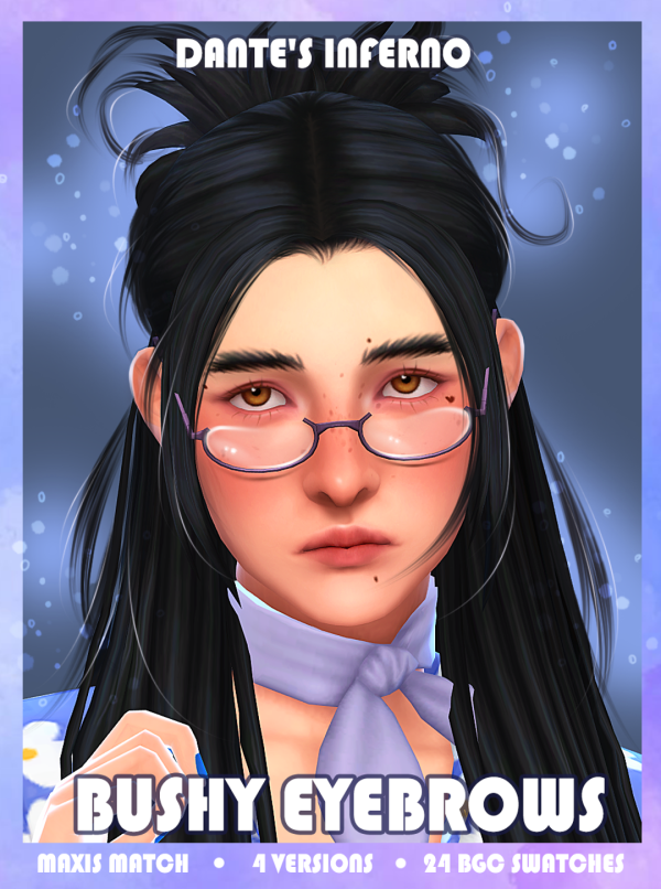 Maxis Match Bushy eyebrows by simsfinds - The Sims 4 Custom Content
