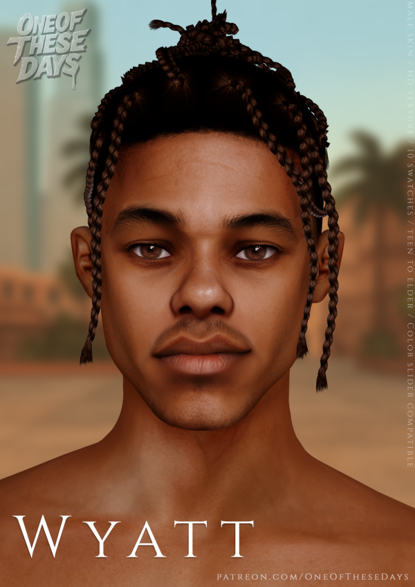 Alpha Wyatt SKIN tray files by oneofthesedays - The Sims 4 Custom Content