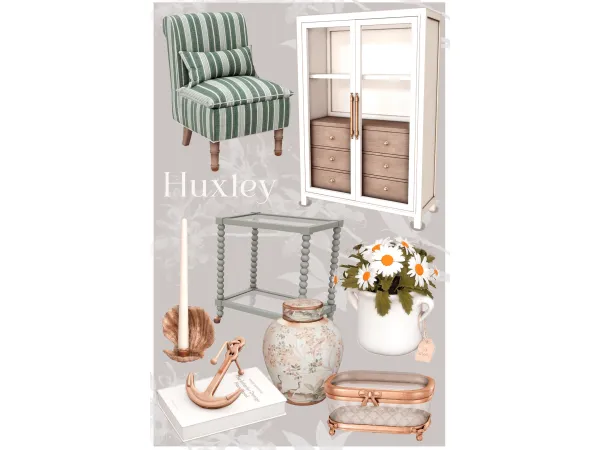 Alpha Huxley set by Pinkboxdesign - The Sims 4 Custom Content