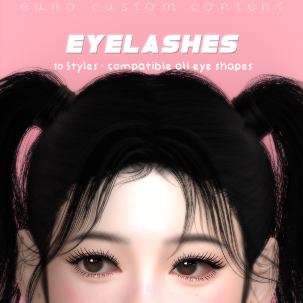 Alpha 3D Eyelashes by simsfinds - The Sims 4 Custom Content