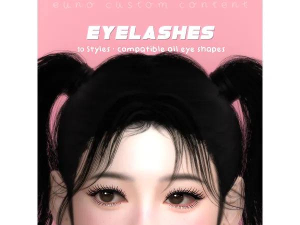 Alpha 3D Eyelashes by eunosims - The Sims 4 Custom Content