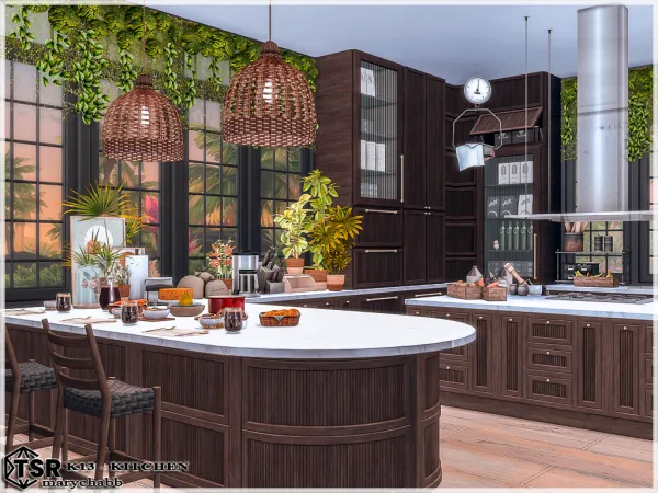Mix K13 Kitchen by marychabb - The Sims 4 Custom Content
