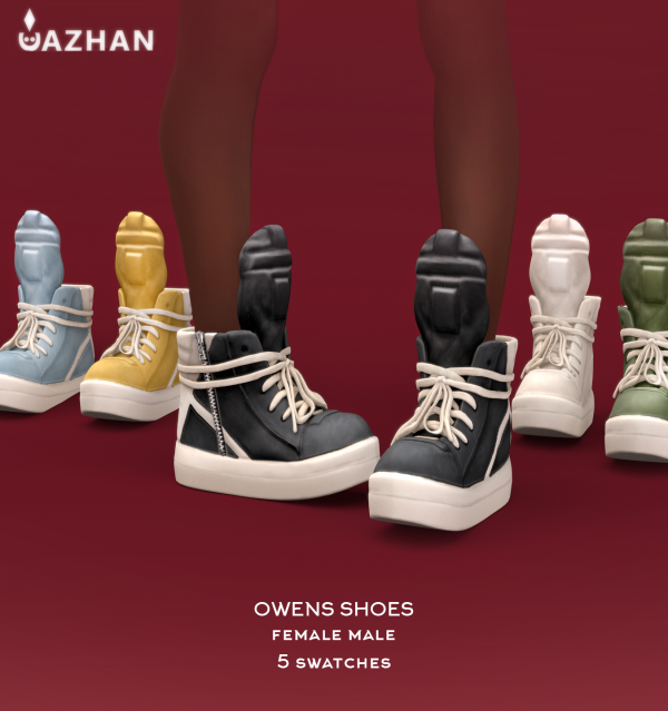 Alpha [OWENS] shoes by simsfinds - The Sims 4 Custom Content