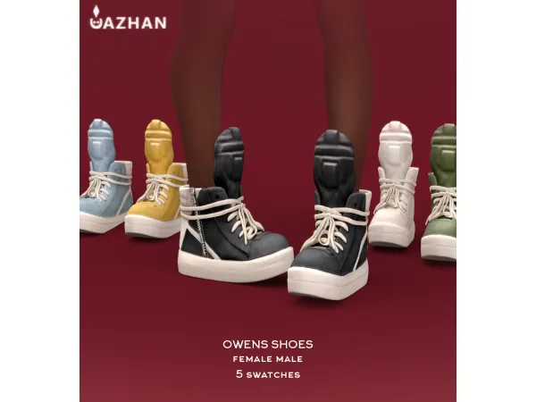 Alpha [OWENS] shoes by cazhancc - The Sims 4 Custom Content