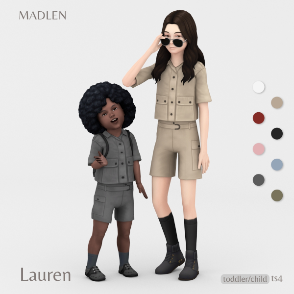 Maxis Match Lauren Outfit by madlensims - The Sims 4 Custom Content