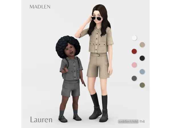Maxis Match Lauren Outfit by Madlen - The Sims 4 Custom Content