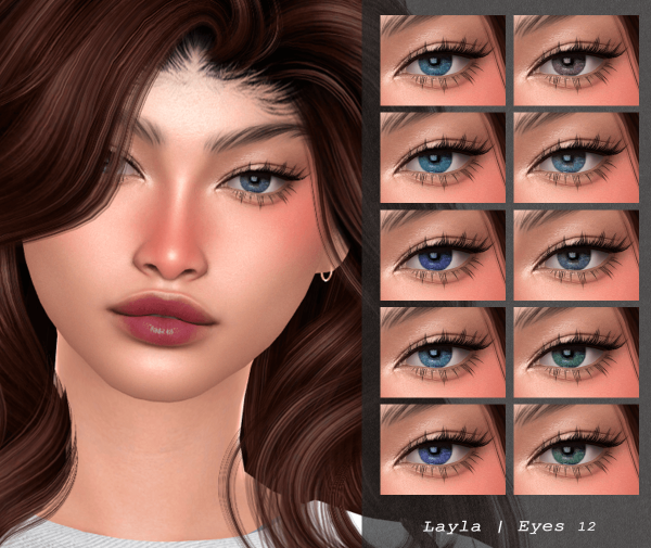 Alpha curseforge Eyes L12 by layla - The Sims 4 Custom Content