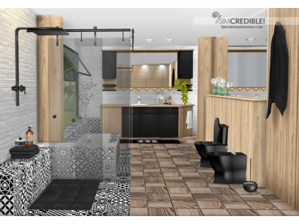 Alpha Treviso Structures by simcredible - The Sims 4 Custom Content