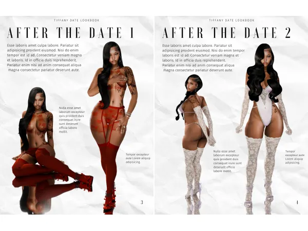 Alpha TIFFANY DATE LOOKBOOK by simsfinds - The Sims 4 Custom Content