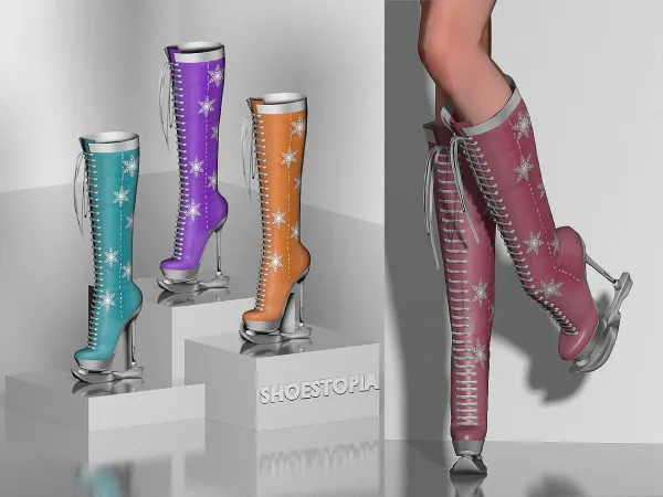 Alpha Snow Ice Skates by shoestopia - The Sims 4 Custom Content