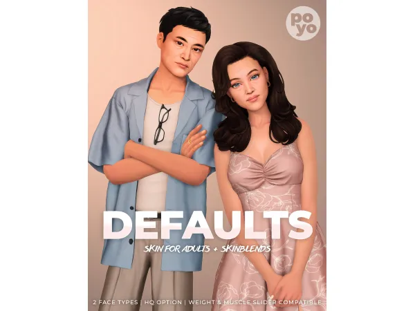 SKIN DEFAULTS & SKIBLENDS FOR ADULT SIMS by poyopoyosim