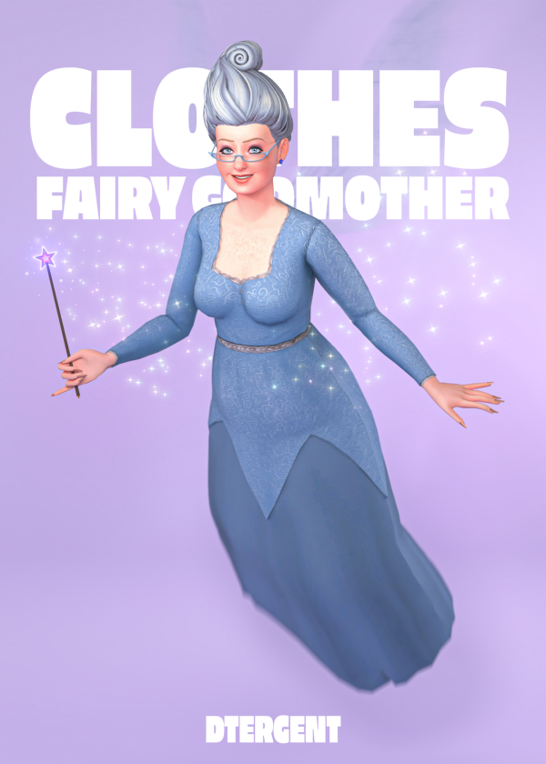 Maxis Match Sim Fairy Godmother by simsfinds - The Sims 4 Custom Content
