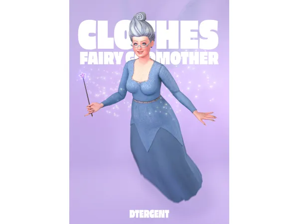 Maxis Match Sim Fairy Godmother by Dtergent - The Sims 4 Custom Content