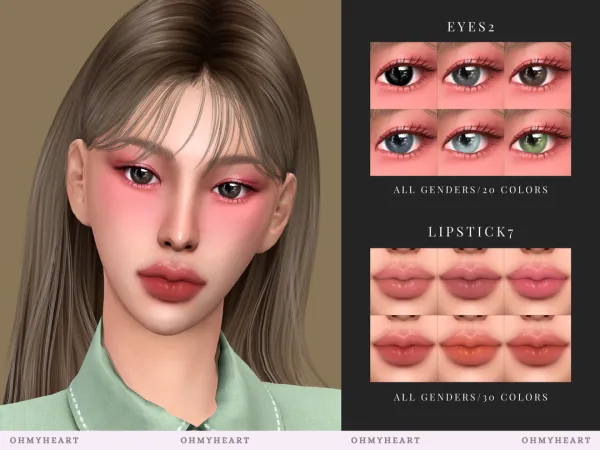 Mix ohmyheart 25915 set by ohmyheart - The Sims 4 Custom Content