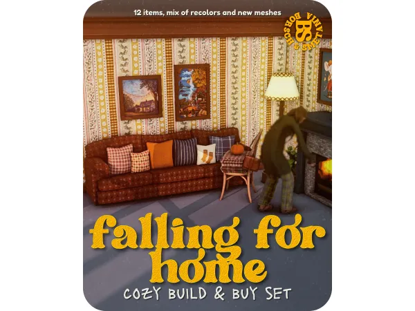 FALLING FOR HOME | build & buy cc set | 12 items by borschandsmetania