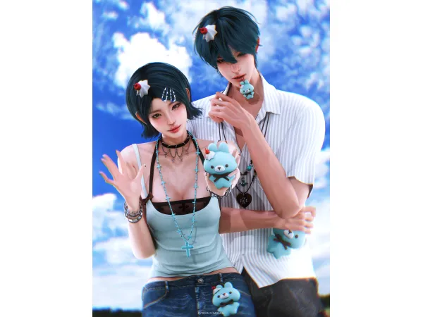 Alpha Patreon 16w followers' giftuff01by san33 - The Sims 4 Custom Content