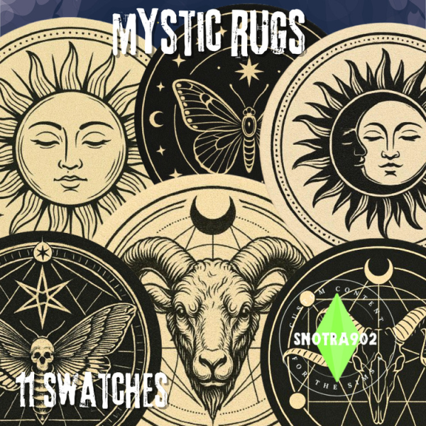 Alpha Mystic Rugs by simsfinds - The Sims 4 Custom Content