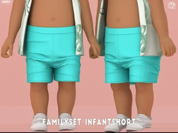 Mix Summer Family set Infant Short BRsims by bluerose-sims - The Sims 4 Custom Content