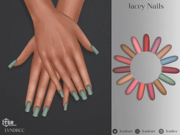 Mix Jacey Nails - The Sims 4 Custom Content