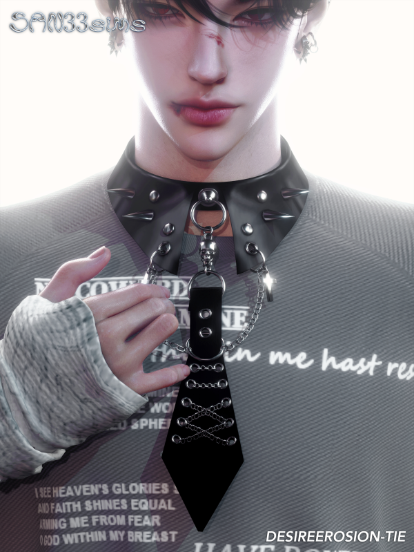 Alpha desireerosion tie by simsfinds - The Sims 4 Custom Content